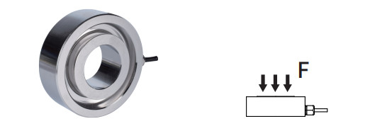 Stainless Steel 10-200kN Miniatur Force Sensor 1.5mV/V Sertifikat Lengkap