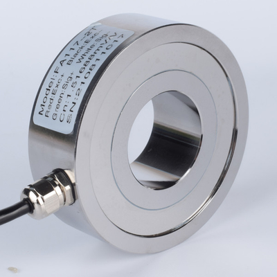 Sensor Kekuatan Cincin 10-200kn 1.5mv / V Sel Beban Baja Tahan Karat
