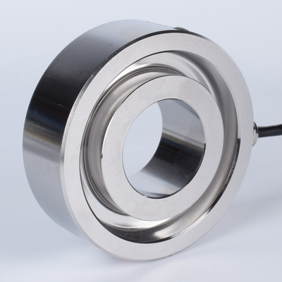 Sensor Kekuatan Cincin 10-200kn 1.5mv / V Sel Beban Baja Tahan Karat
